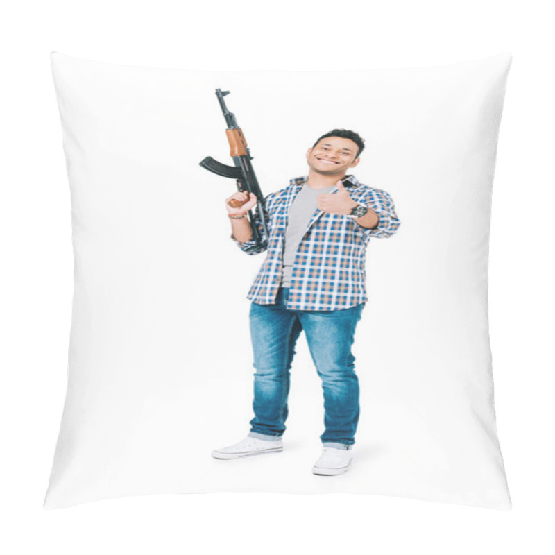 Personality  African American Man With Rifle Pillow Covers