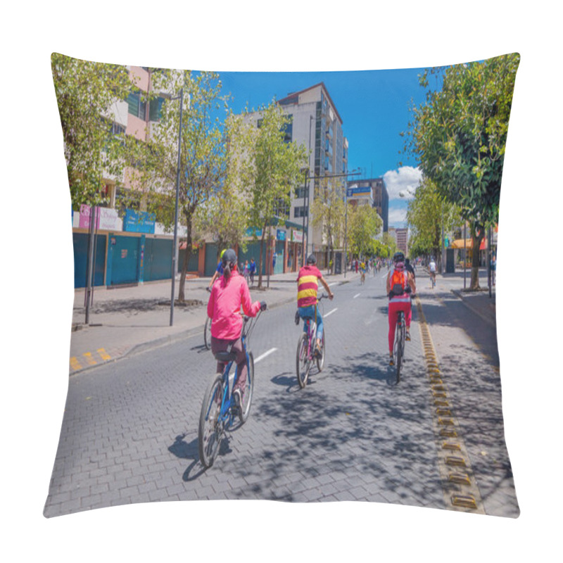 Personality  QUITO, ECUADOR - MARZO 23, 2015: Sunny Days Were Made To Make Sports, Unidentified People Take Advantage Of This Pillow Covers