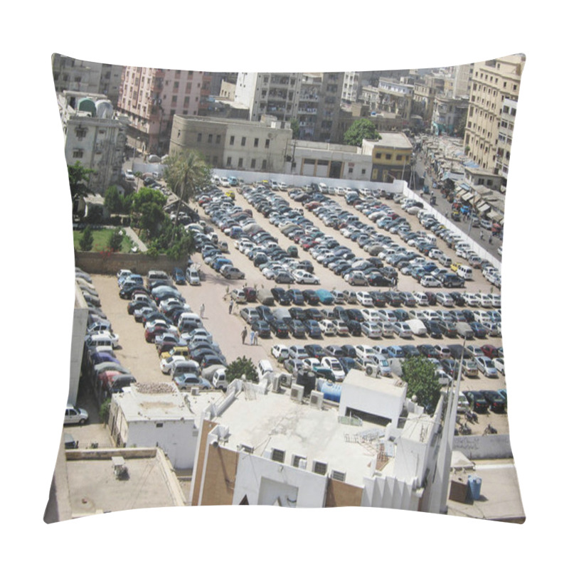 Personality  Car Parking In Karachi, Pakistan Pillow Covers