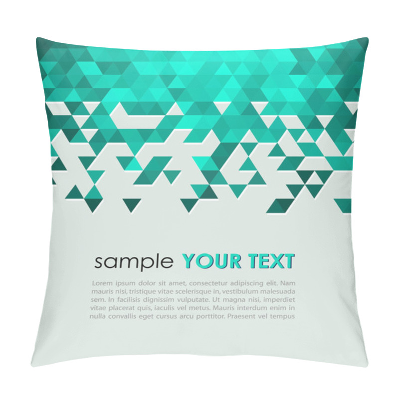 Personality  Abstract Technology Background  With Triangle Pillow Covers