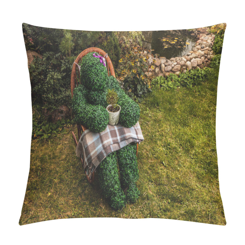 Personality  Family Of Live Bushes. Outdoor Fairy Tale Style Photo. Pillow Covers