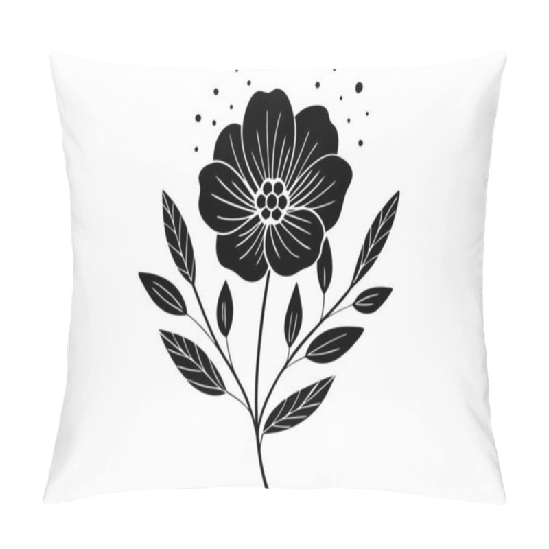 Personality  Minimalist Beautiful Floral Illustration Pillow Covers