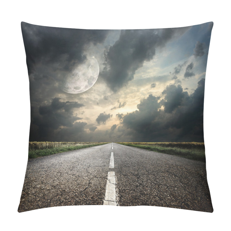 Personality  Highway And The Moon Pillow Covers