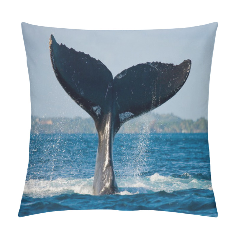 Personality  Humpback Whale Jumping Out Of The Water Pillow Covers