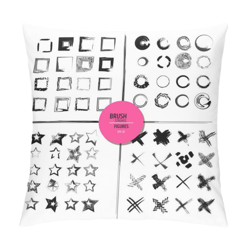 Personality  Brush Strokes Collection Pillow Covers