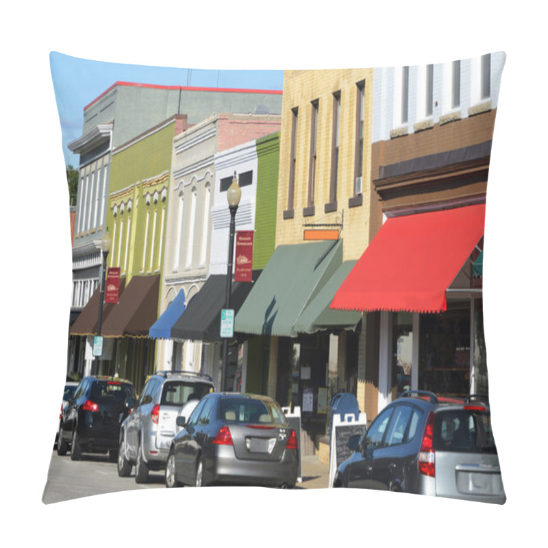 Personality  Main Street In American Town Pillow Covers