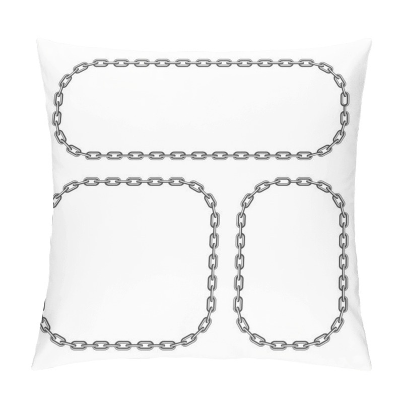 Personality  Black Chain Frame. Pillow Covers