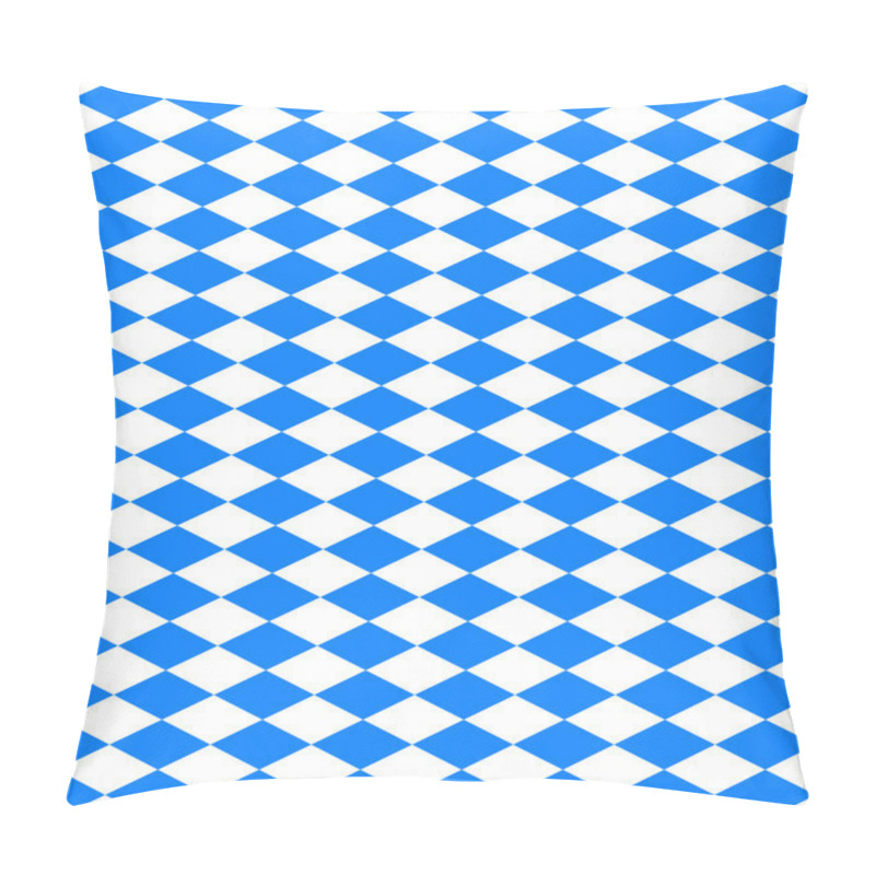 Personality  Oktoberfest Blue And White Seamless Pattern Background Vector Il Pillow Covers