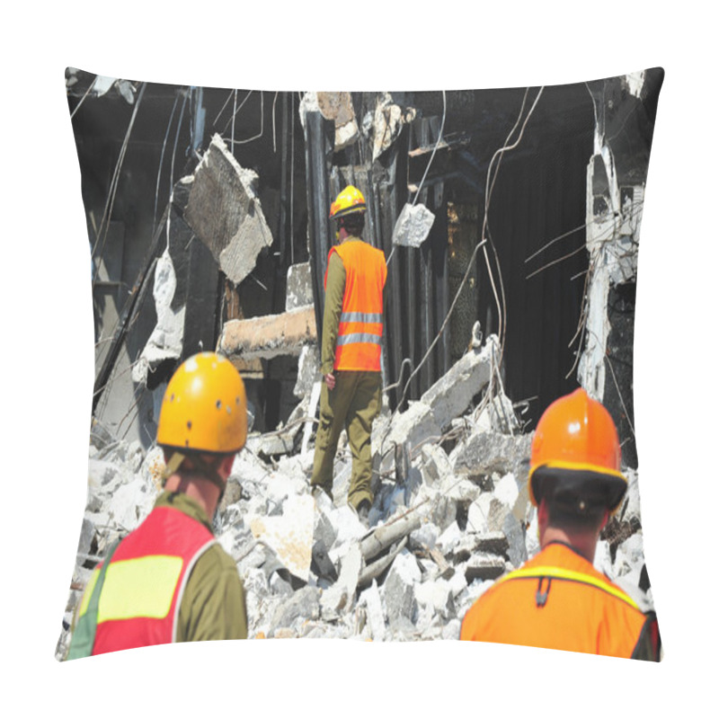 Personality  Search And Rescue Through Building Rubble After A Disaster Pillow Covers