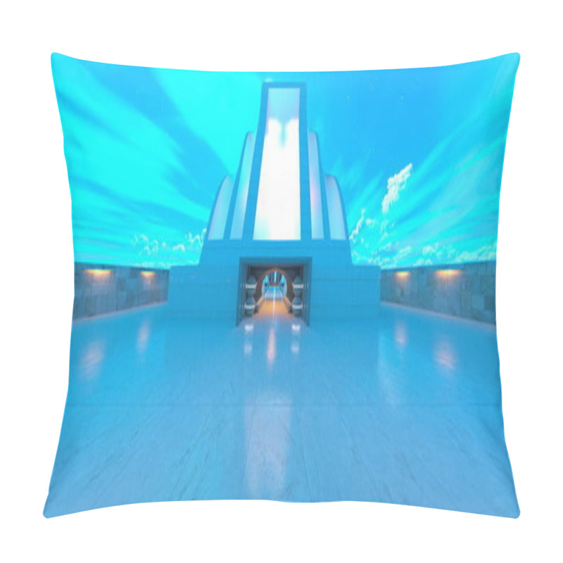 Personality  3D CG Rendering Of The Space Station Pillow Covers