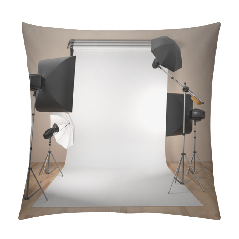 Personality  Photo Studio Equipment. Space For Text. Pillow Covers