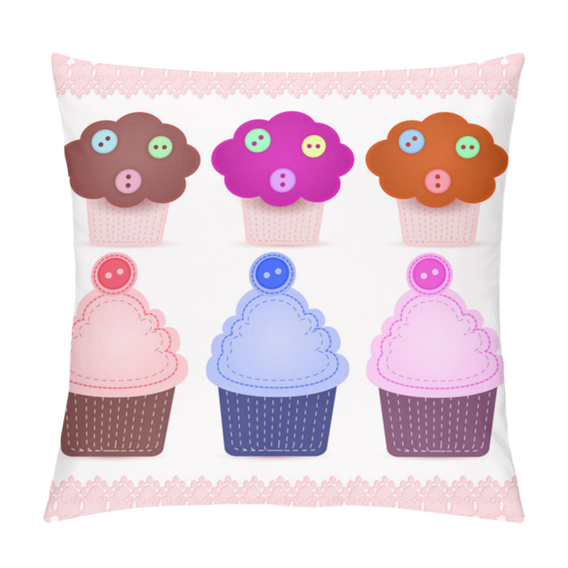 Personality  Set Of Cute Cupcakes Pillow Covers