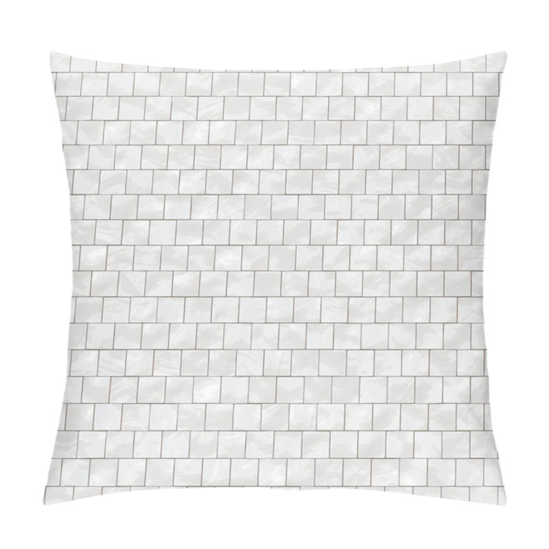 Personality  Shiny Seamless White Tiles Texture Pillow Covers