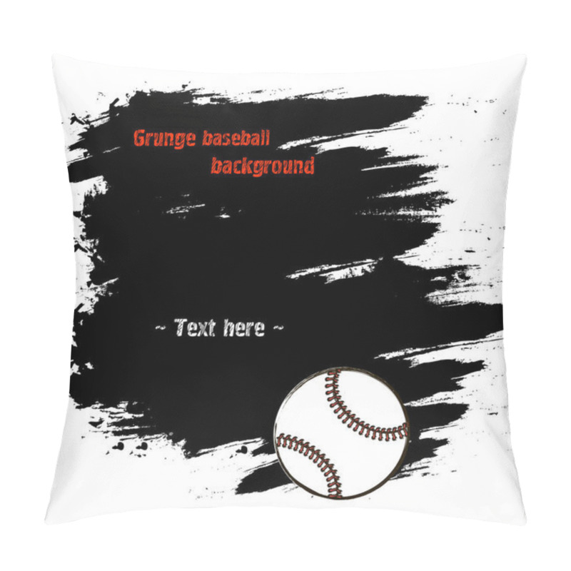 Personality  Set Of Hand Drawn Grunge Banners With Baseball Pillow Covers