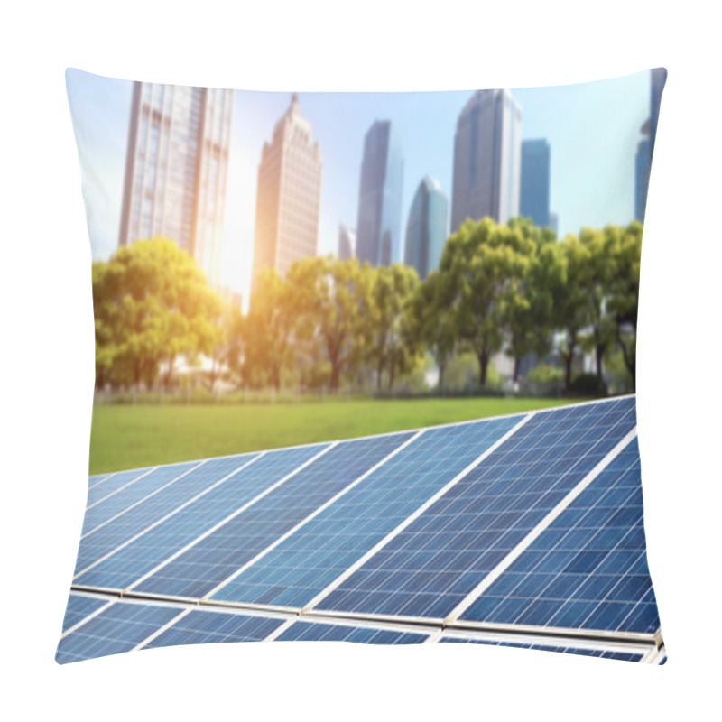 Personality  Solar Panels Cities Pillow Covers