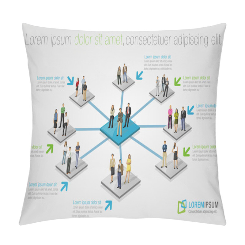 Personality  Business Over Path Pillow Covers