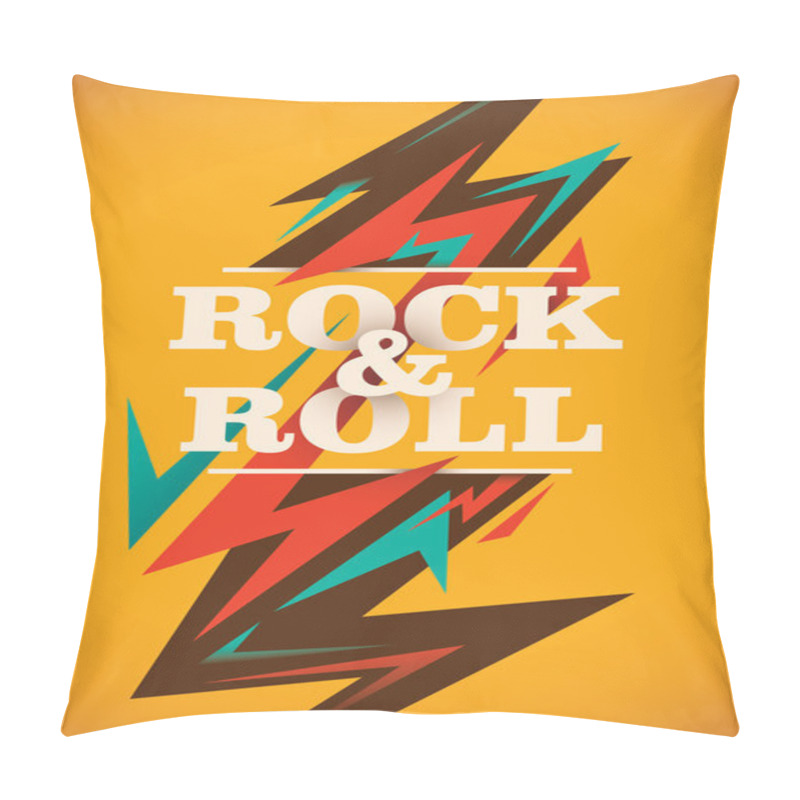 Personality  Abstract Rock And Roll Poster. Pillow Covers