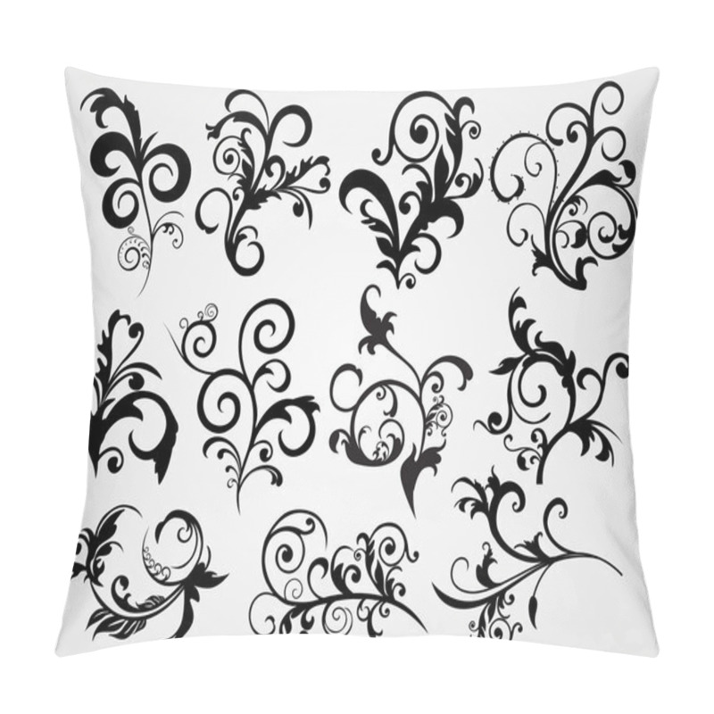 Personality  Antique Black Silhouette Tattoos Pillow Covers