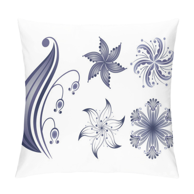 Personality  Vector Collection Of Design Flowers Pillow Covers