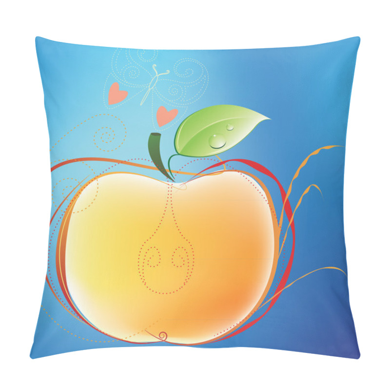 Personality  Apple And Butterfly Pillow Covers