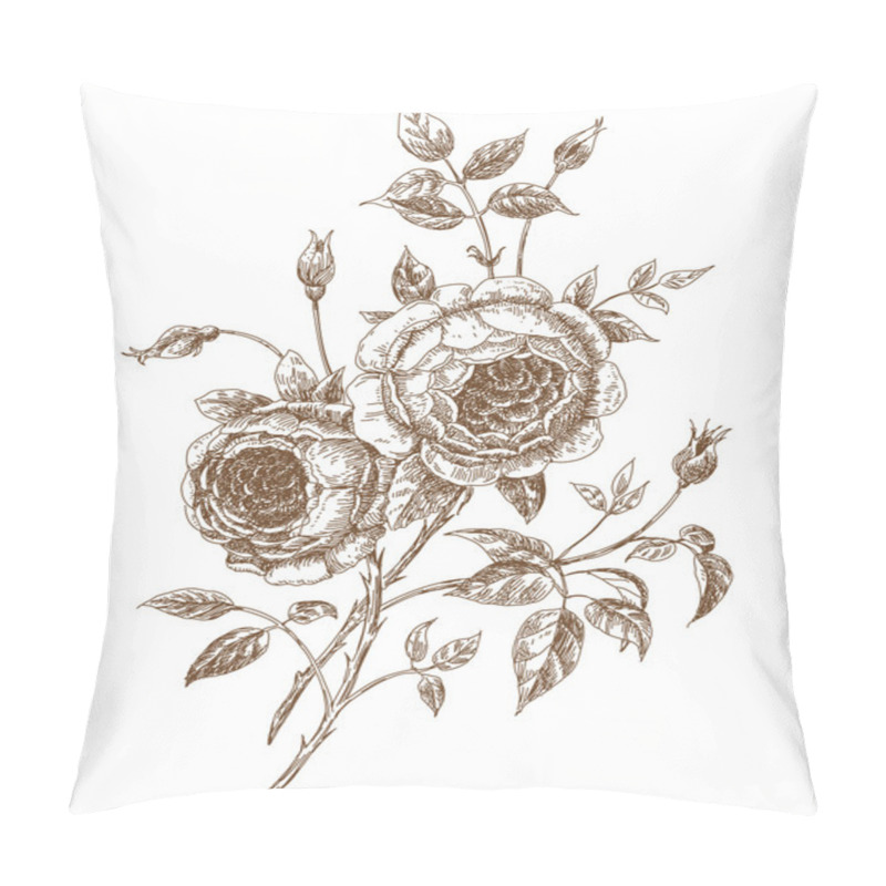 Personality  English Roses Pillow Covers