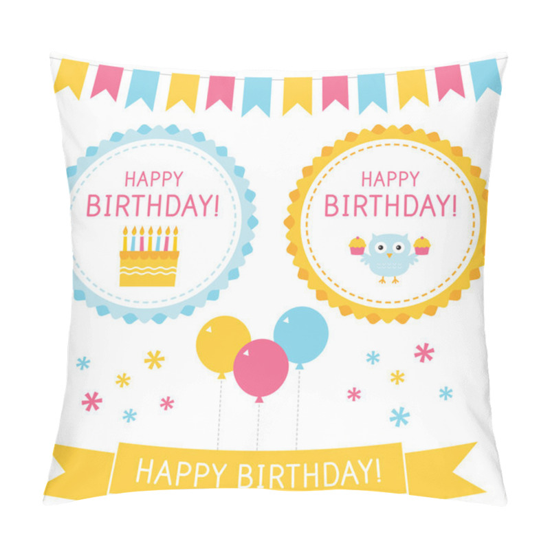 Personality  Birthday Elements Set Pillow Covers