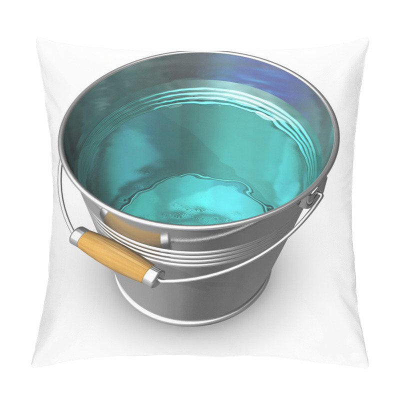 Personality  Metal Bucket Full Of Clear Water Pillow Covers