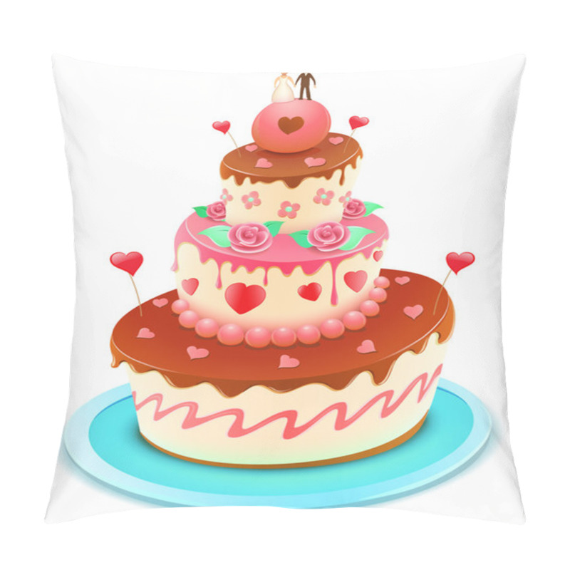 Personality  Wedding Cake Pillow Covers