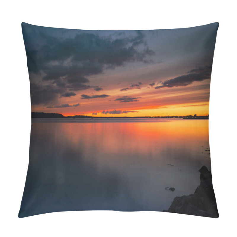 Personality  Dramatic Sunset Over Poole Harbour Pillow Covers