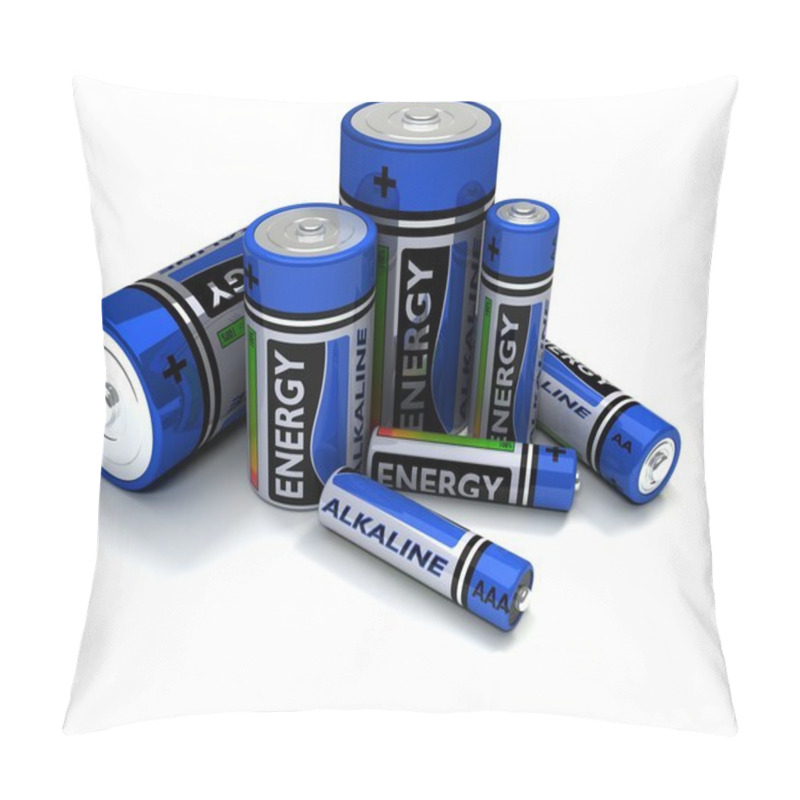 Personality  Various Sized Alkaline Batteries Pillow Covers