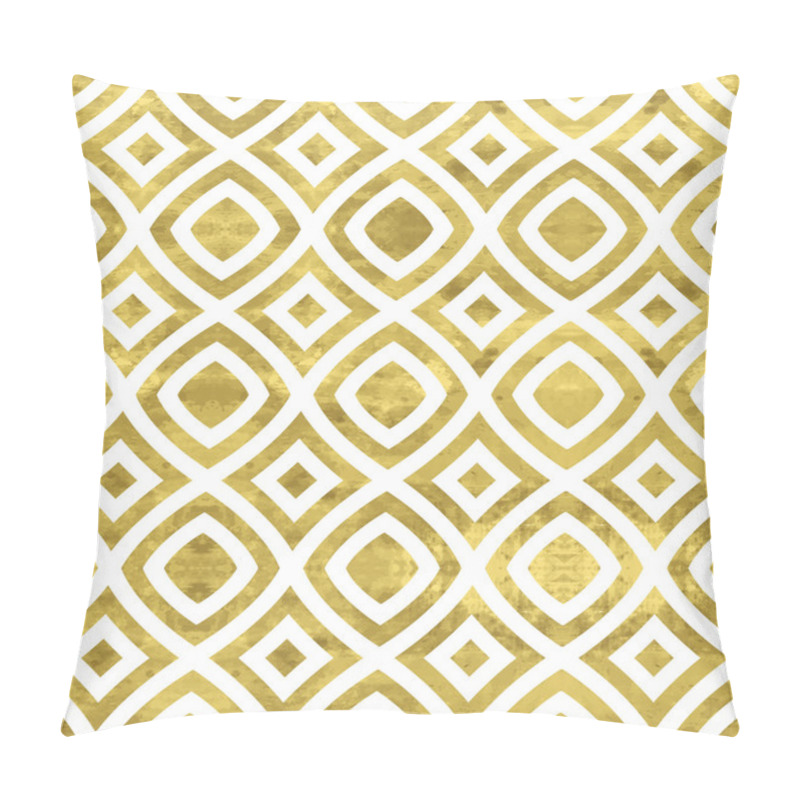 Personality  White And Gold Pattern Pillow Covers