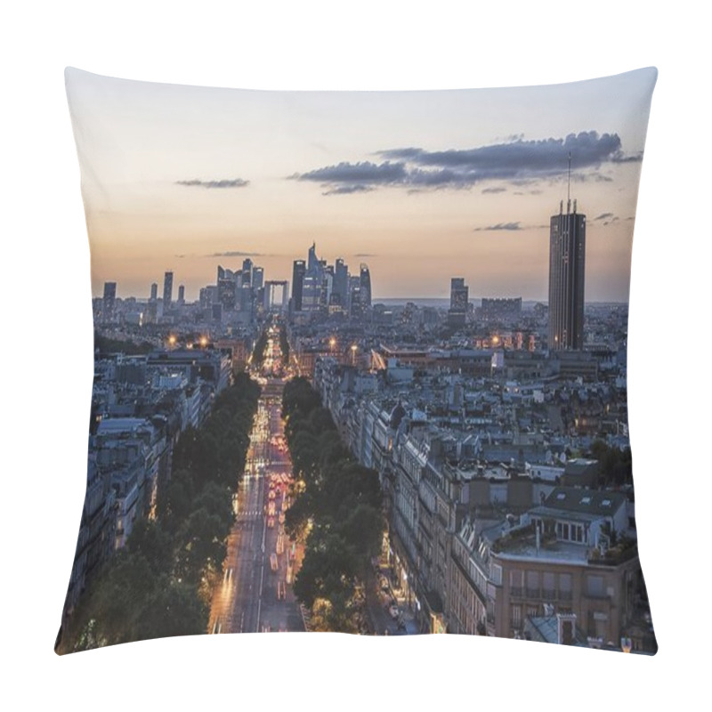 Personality  La Defense, Business District In Paris Pillow Covers