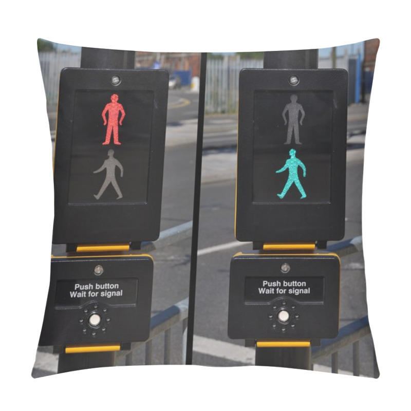 Personality  Pedestrian Traffic Lights Pillow Covers