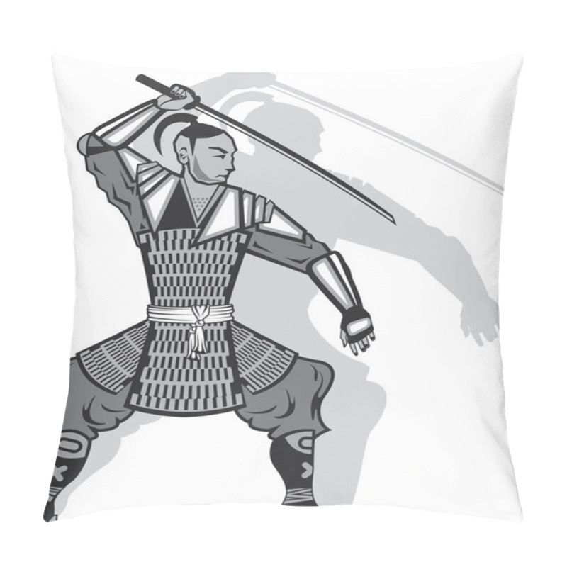 Personality  Samurai Vector Pillow Covers