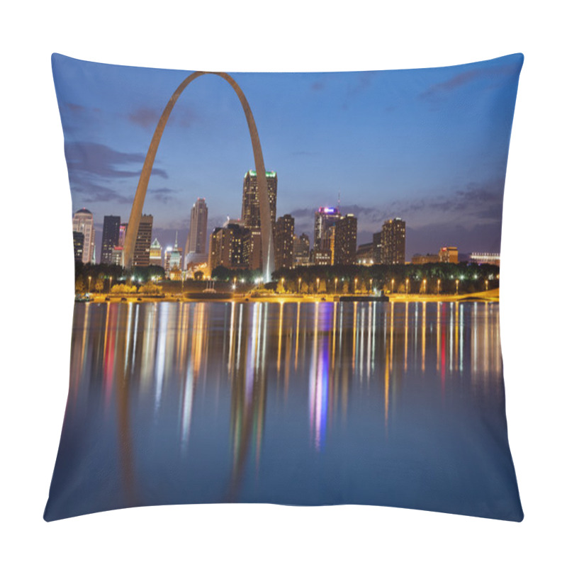 Personality  City Of St. Louis Skyline. Pillow Covers