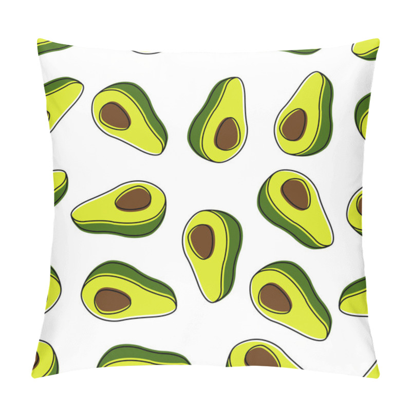 Personality  Avocado Pattern For Textile, Print, Surface Design. Tropical Fruits Pattern. Fruits Pattern Design Pillow Covers