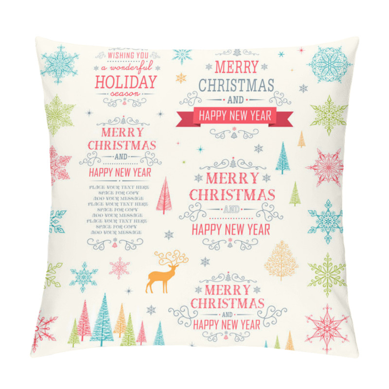 Personality  Christmas Set - Illustration. Pillow Covers