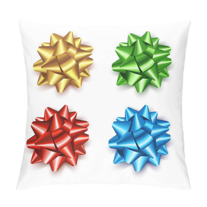 Personality  Bow Satin Set. Vector Illustration Pillow Covers