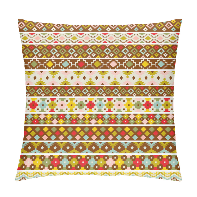 Personality  Primitive Ethnic Pattern Borders Pillow Covers