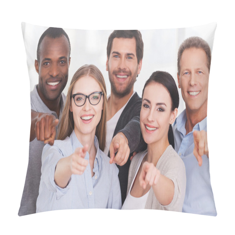 Personality  Business People Pointing You Pillow Covers