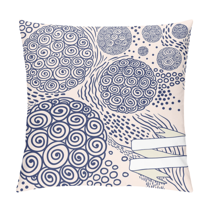 Personality  Pattern With Circles And Waves Pillow Covers