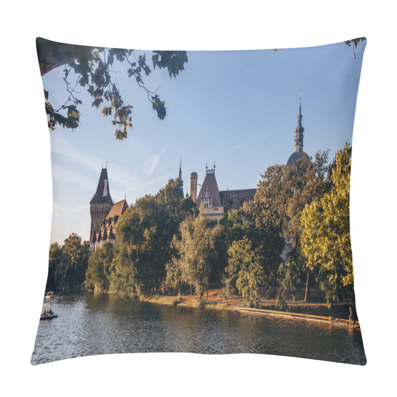 Personality  Vajdahunyad Castle, One Of The Romantic Castles In Budapest, Hungary, Located In The City Park Pillow Covers