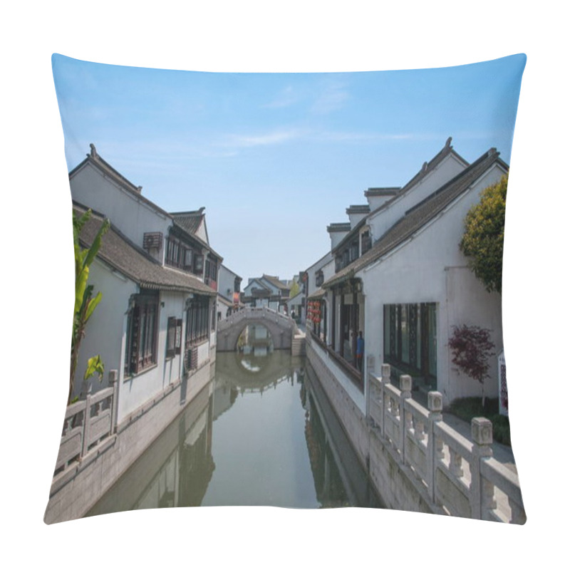 Personality  Suzhou Luzhi Ancient Town Jiangnan Cultural Park Pillow Covers