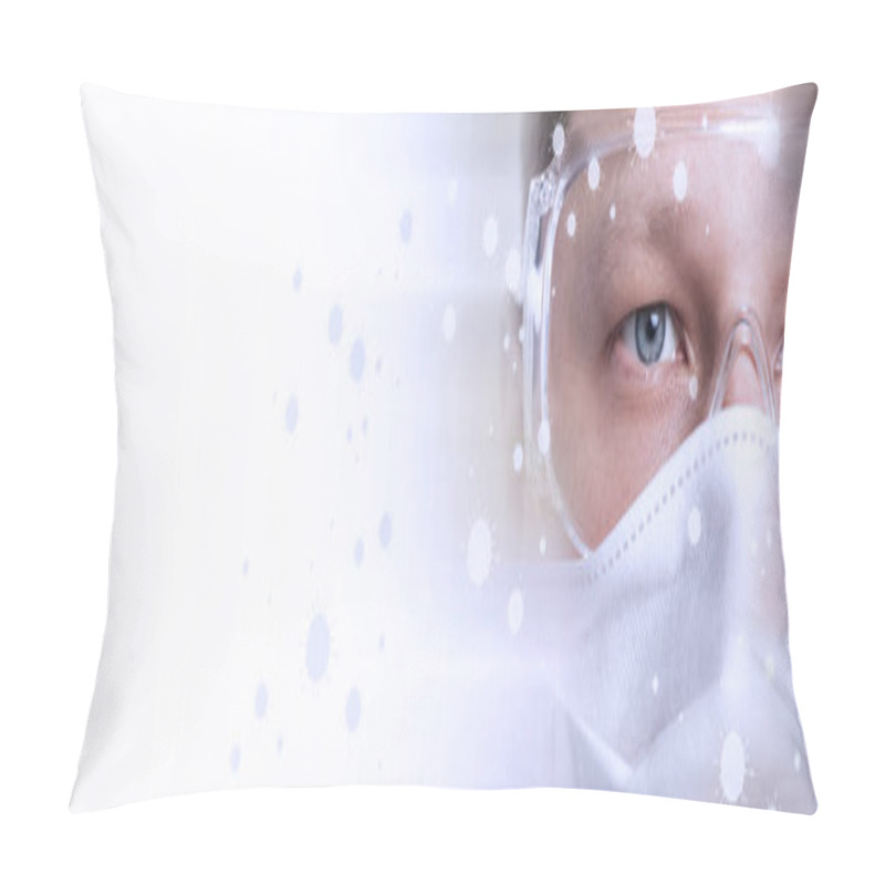 Personality  Man In Mask . Protection Against Coronavirus, Infection. Pillow Covers