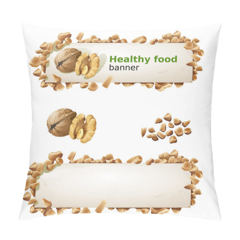 Personality  Set Banners With Walnuts And Ground Nuts. Pillow Covers