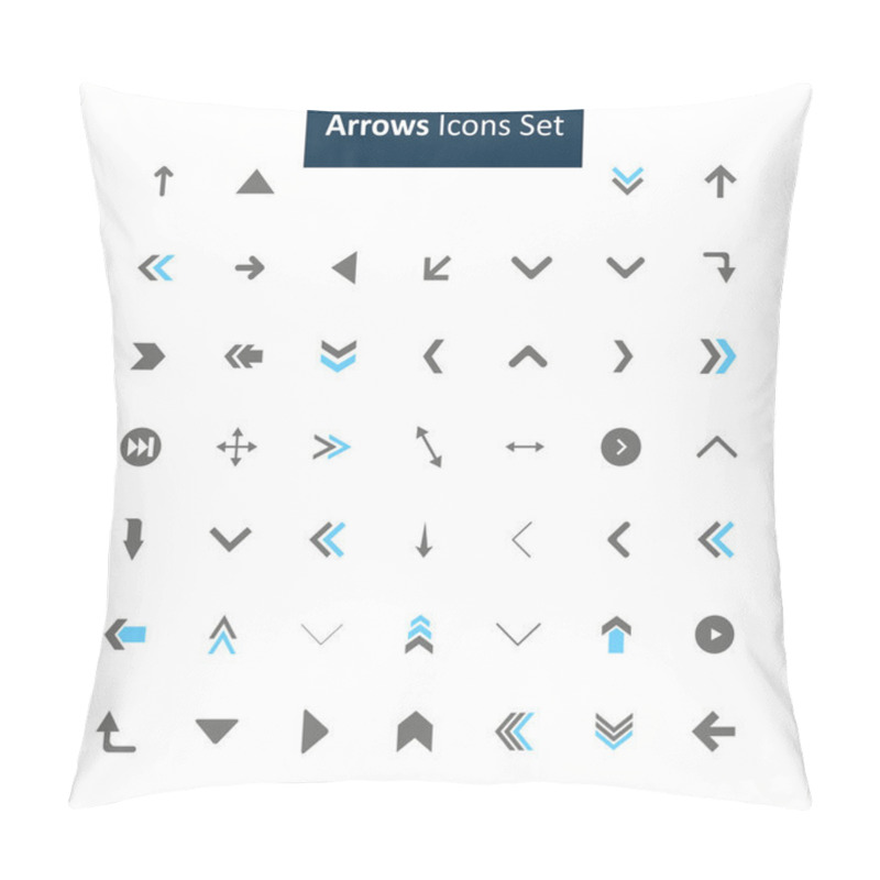 Personality  Arrows Icon Set Pillow Covers