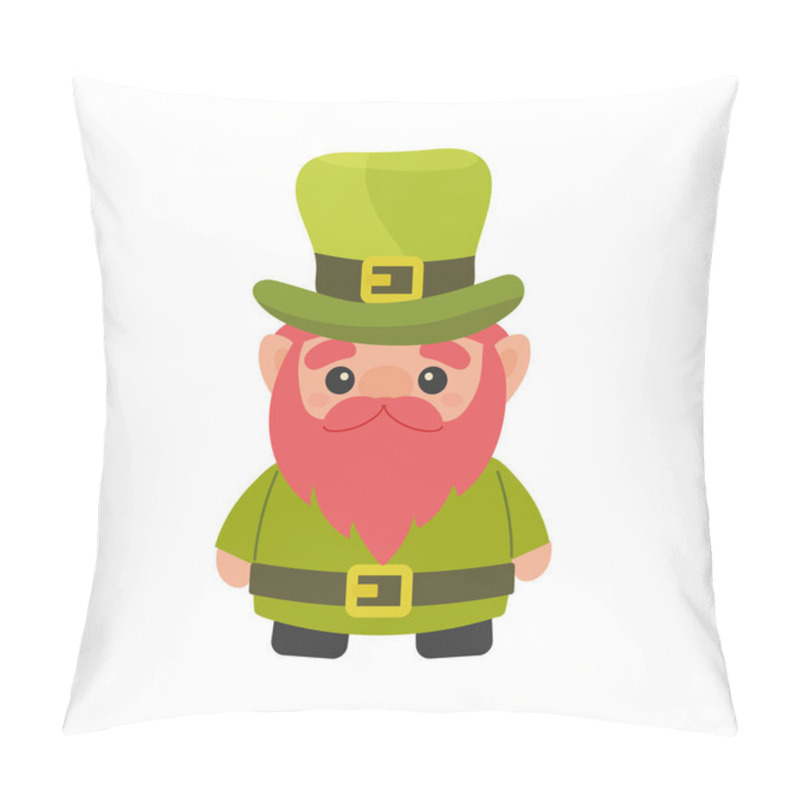 Personality  St Patrick's Day, Green Gnome, Leprechaun With Hat . Vector Illustration On White Background For Postcard, T-shirt, Sticker, Vector Pillow Covers