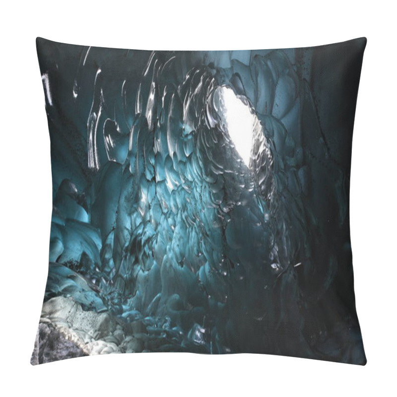 Personality  Ice Cave At The Northern Shore Of Glacial Lagoon Joekulsarlon In Glacier Breidamerkurjoekull In Vatnajoekull NP. Europe, Northern Europe, Iceland Pillow Covers