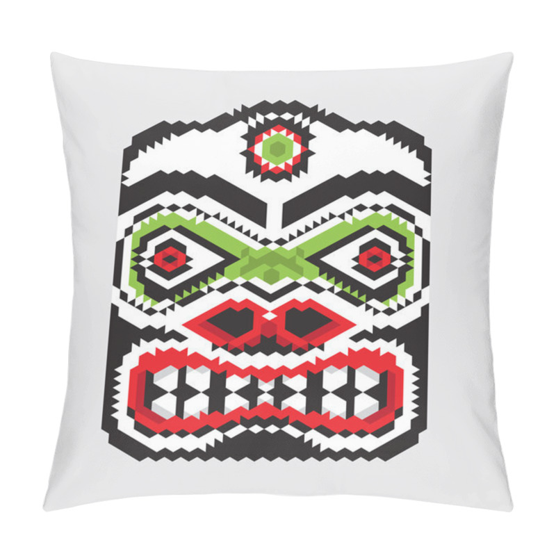 Personality  Geometric Haida Mask Pillow Covers