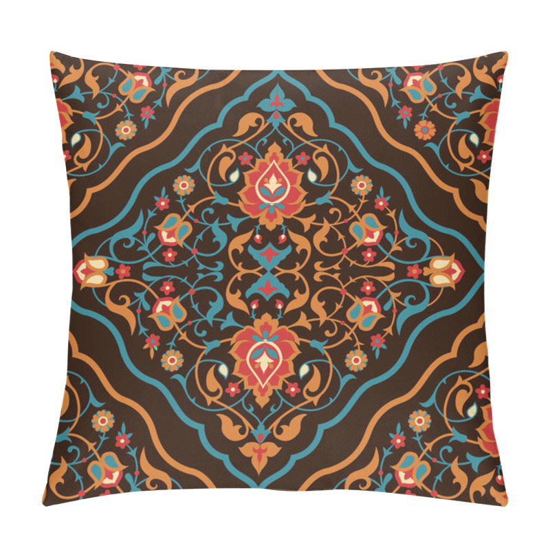 Personality  Floral Tile Design In Arabic Style Pillow Covers